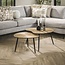 Salontafel Set van 2 Antiek Goud Niervormig - Ray