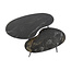 Fossil Salontafel Set van 2 - Niervormig - 91x55x40cm - Zwart - Keramiek/Metaal