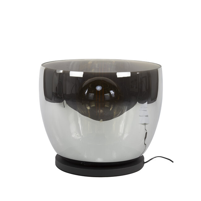 UP XXL Vloerlamp - 48x48x41cm - Smoke Grey Glas - Metaal