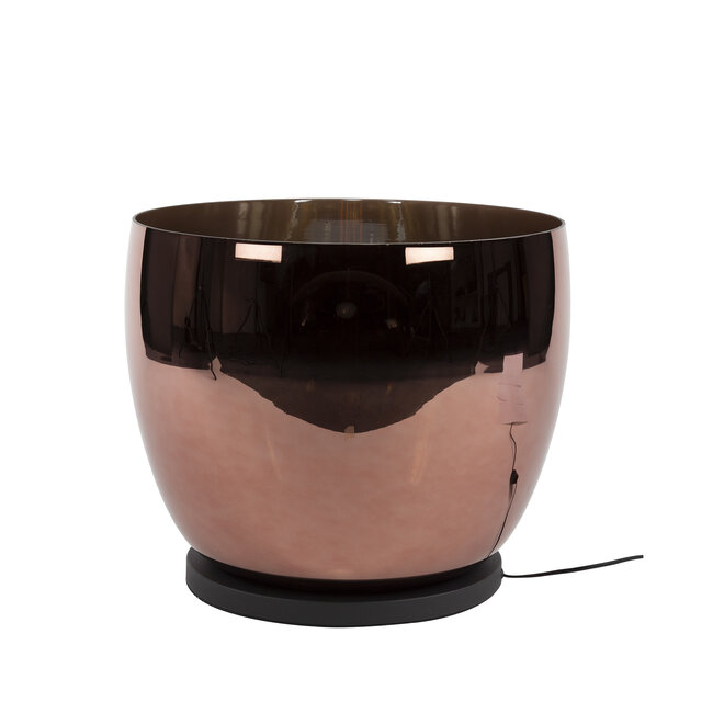 UP XXL Vloerlamp - 48x48x41cm - Koperkleur - Glas/Metaal