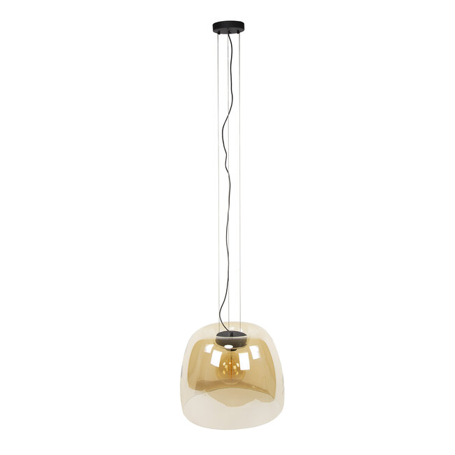 Hanglamp Amber Glas 1 Lichtpunt - Drift Glass XL