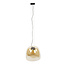 Hanglamp Amber Glas 1 Lichtpunt - Drift Glass XL