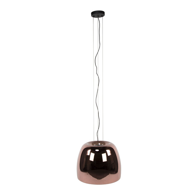 Hanglamp Koperkleurig Glas XL 1 Lichtpunt - Drift Glass