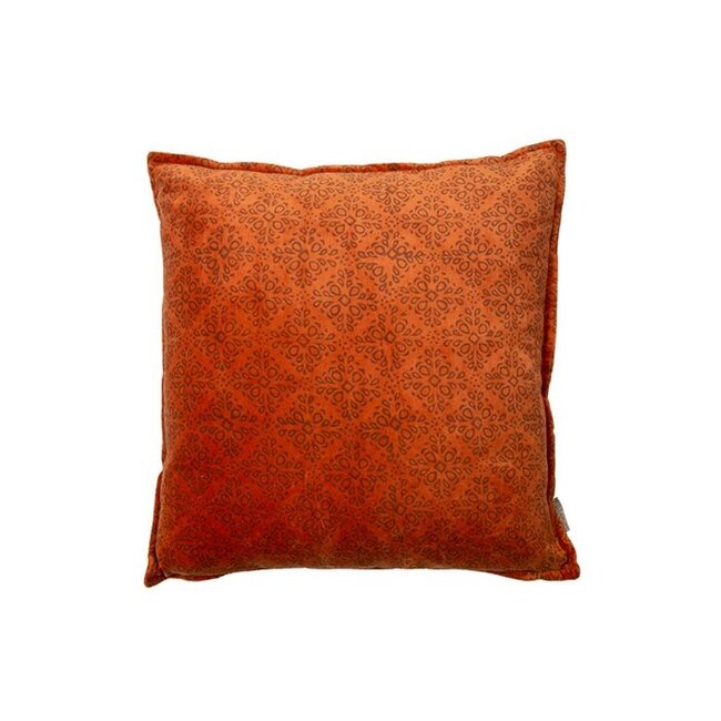 Sierkussen Fluweel - Oranje - 45x45 cm