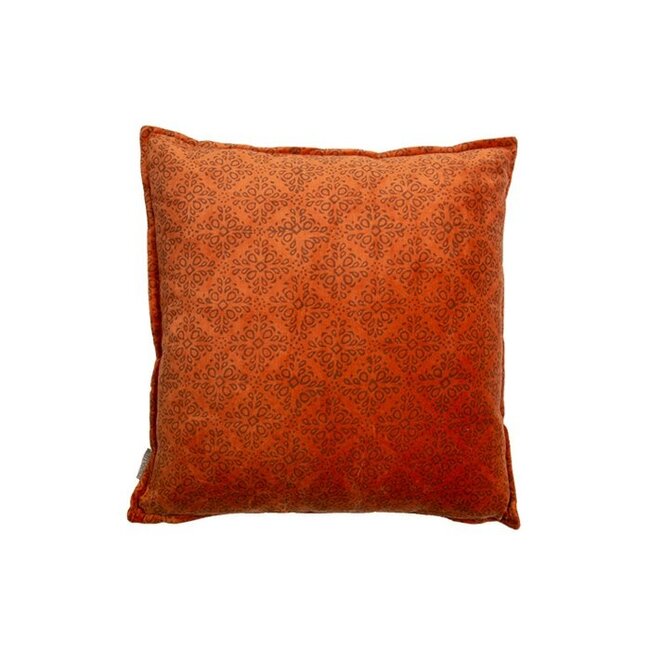 Sierkussen Fluweel - Oranje - 45x45 cm