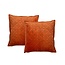 Sierkussen Fluweel - Oranje - 45x45 cm