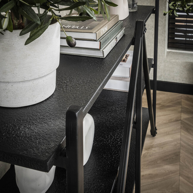 Piega Wandrek 3 Laags - 130x35x85 cm - Grijs - Metaal