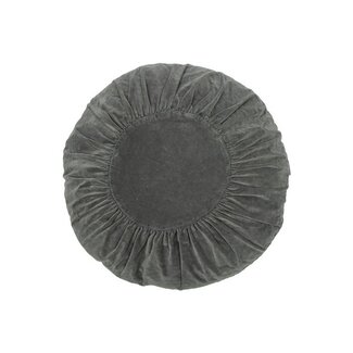 Sierkussen Rond - Ø60 cm - Donkergrijs - Fluweel