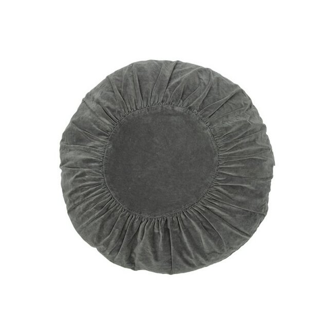 Sierkussen Rond - Ø60 cm - Donkergrijs - Fluweel