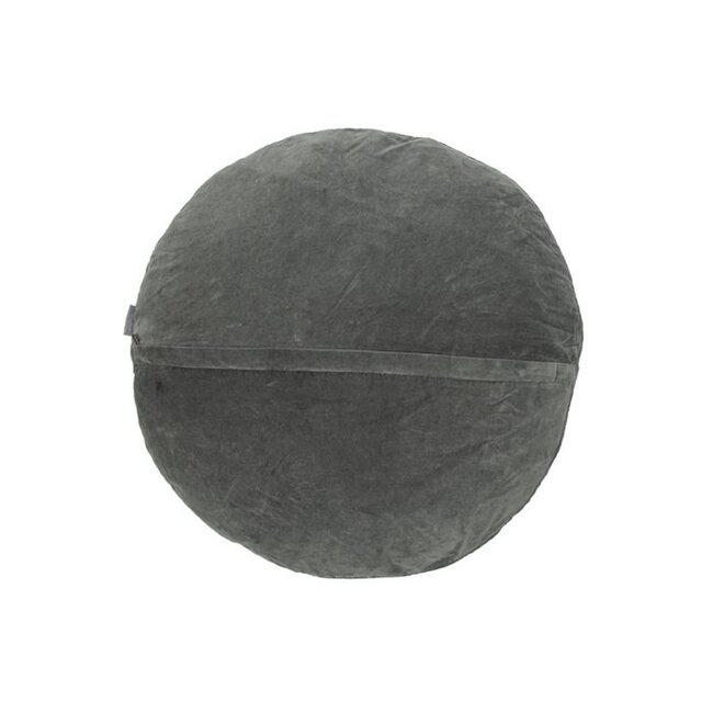 Sierkussen Rond - Ø60 cm - Donkergrijs - Fluweel