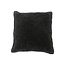 Sierkussen 50x50 cm - Gebroken Zwart - Fluweel