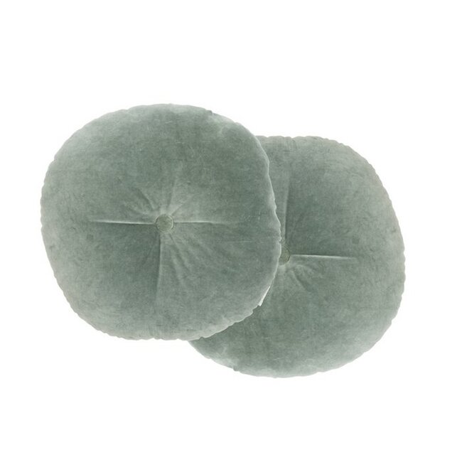 Sierkussen Rond - Ø50 cm -  Oud Groen - Fluweel