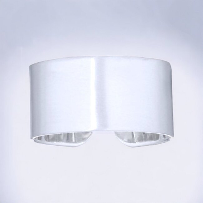 925 Zilveren Ring - Verstelbaar Geborsteld Design