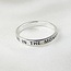 Live in the Moment Ring - 925 Sterling Zilver met Gravure