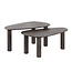 Salontafel Set van 2 Teakhout Espresso - Maya