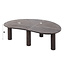 Salontafel Teakhout Donkerbruin Niervormig - Maya