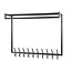 Roede 20 Haaks Kapstok - 100x27x80cm - Donkergrijs - Metaal