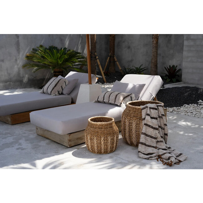 Plaid van katoen - Bohemian Wit - 130x170 cm