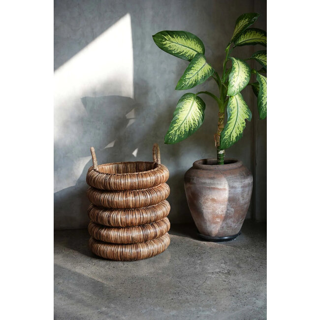 Chunky Mand - Waterhyacint - Naturel - 44x44x65 cm