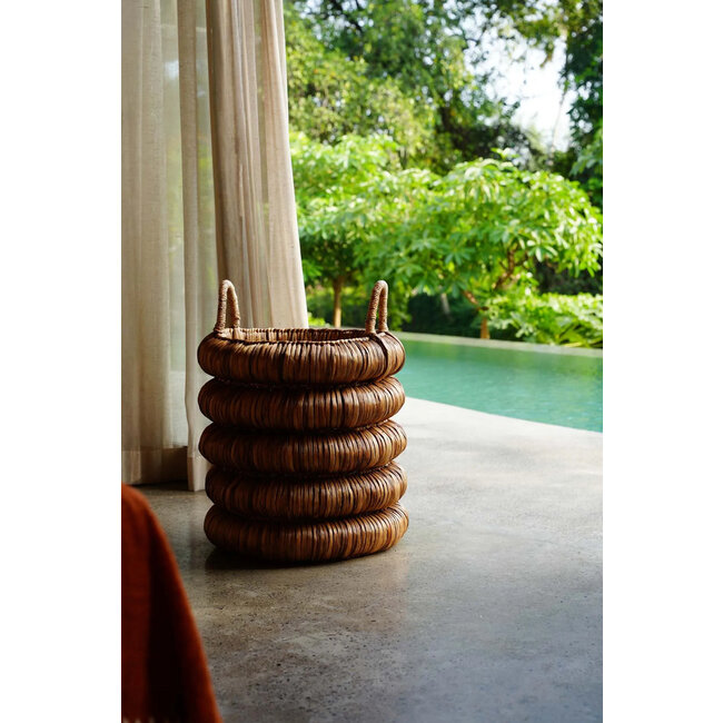 Chunky Mand - Waterhyacint - Naturel - 44x44x65 cm