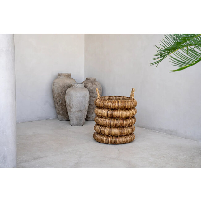 Chunky Mand - Waterhyacint - Naturel - 44x44x65 cm