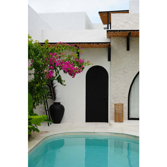 Hanglampenkap Takuhanki - Bananenblad - Naturel - 67×32×32 cm