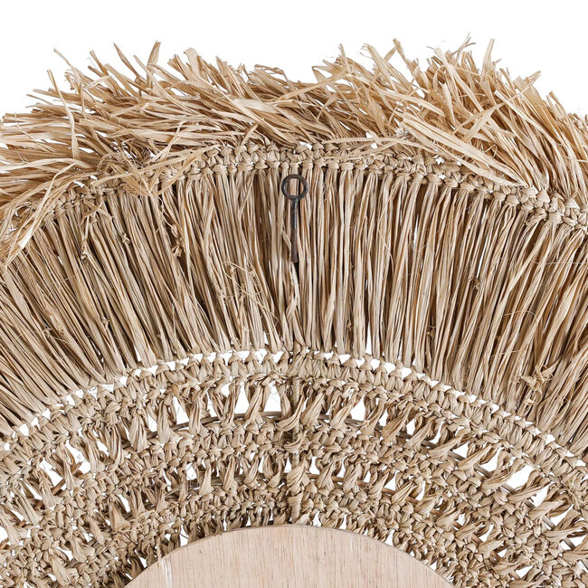 Wandspiegel Yuki - Raffia - Naturel - 70x70 cm