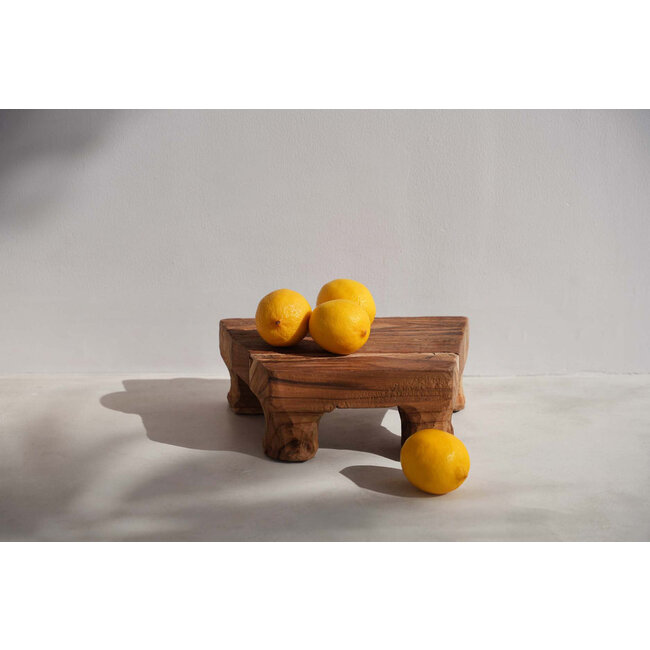 Serveerschaal - Teakhout - Naturel - 30x20 cm