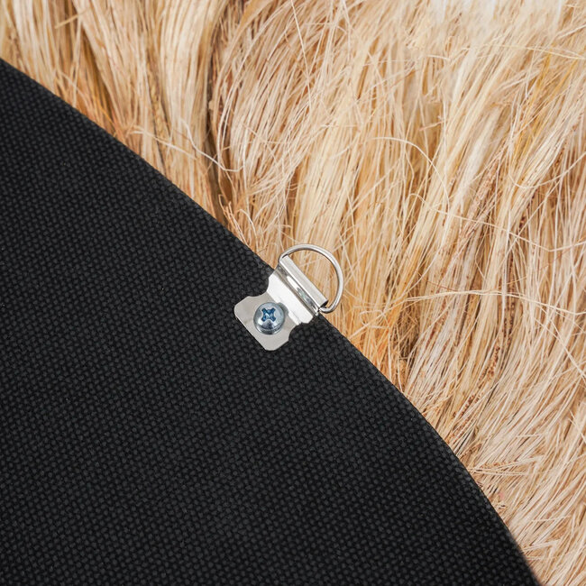 Wandspiegel La Contessa - Abaca Gras - Organische Vorm - Naturel - 80x80 cm