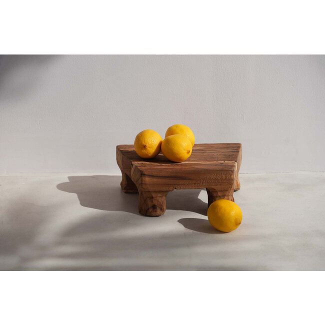 Serveerschaal - Teakhout - Naturel - 30x20 cm