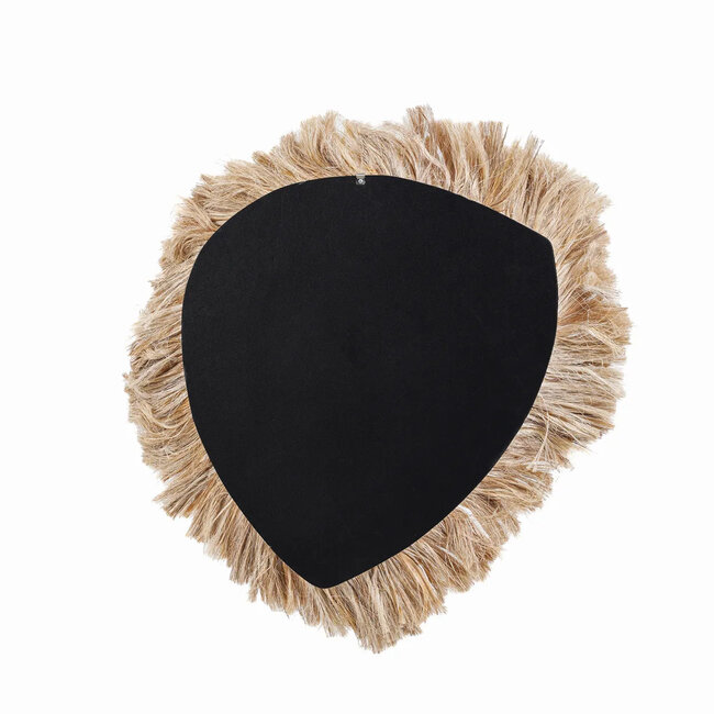 Wandspiegel La Contessa - Abaca Gras - Organische Vorm - Naturel - 80x80 cm