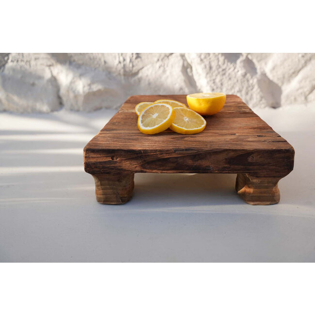 Serveerschaal - Teakhout - Naturel - 30x20 cm