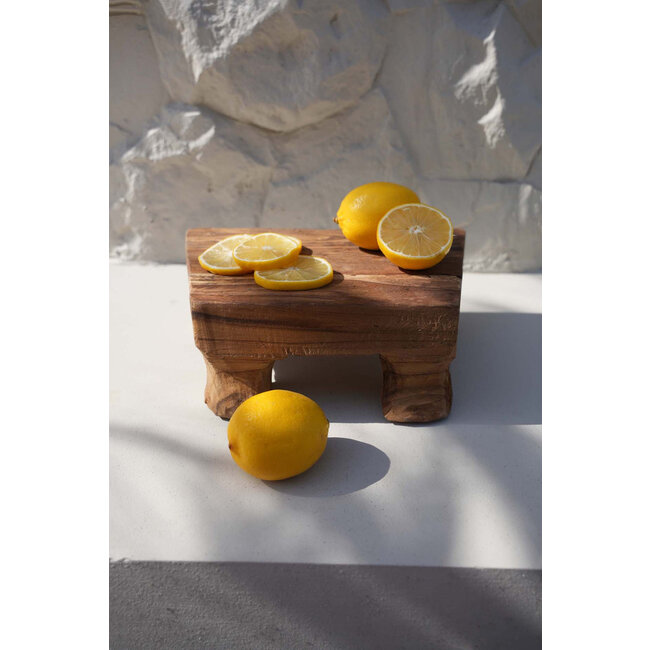 Serveerschaal - Teakhout - Naturel - 30x20 cm