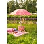 Strandparasol Roze met Hartjesprint - Ø160x180 cm