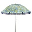 Parasol Blauw met Bloemenprint – Ø220x238 cm