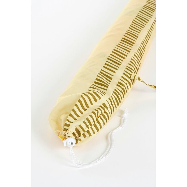 Strandparasol Geel Gestreept - Ø160x180 cm