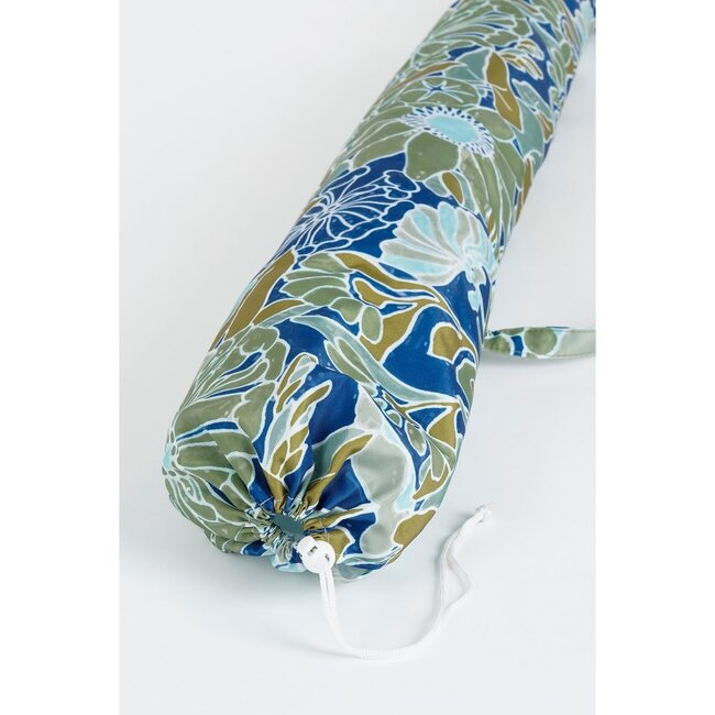 Parasol Blauw met Bloemenprint – Ø220x238 cm