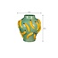 Bloempot Keramiek - Bananenreliëf - Groen/Geel - Ø34 cm