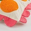 Sierkussen - Katoen - Oranje/Roze - 65x45x10 cm