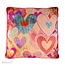 Sierkussen Hearts Hesty - Velours - Multi/Paars - 50x50 cm