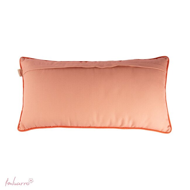 Imbarro Sierkussen Shaila - Gerecycled PET - Oranje/Rood - 35x70 cm