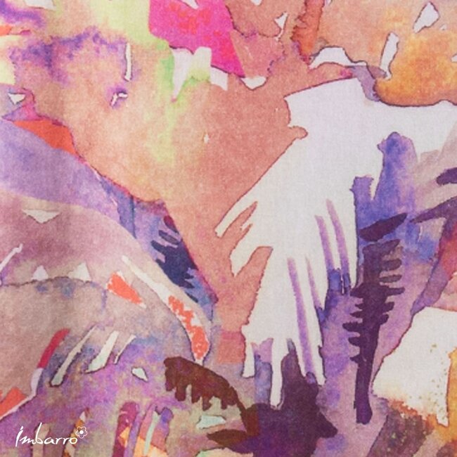 Imbarro Keukenschort Palmtree - One Size - Paars/Roze - Katoen