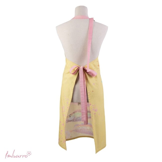 Keukenschort McFish - One Size - Geel/Roze - Katoen