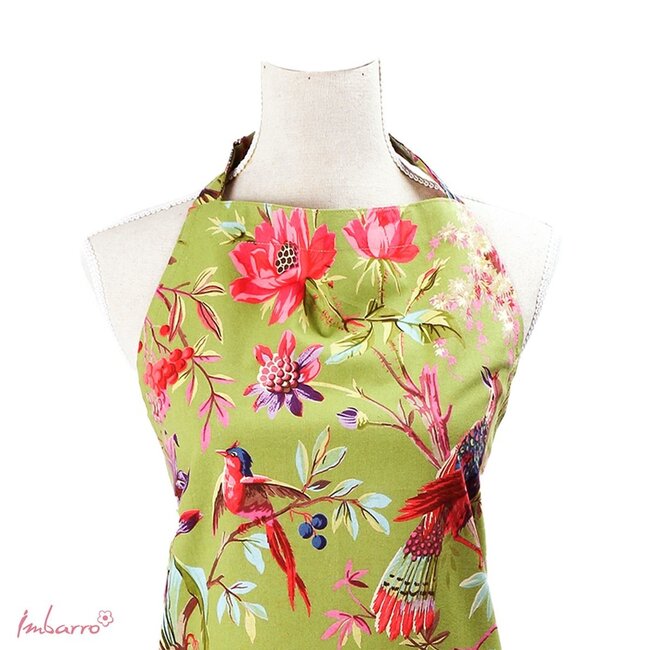 Keukenschort Paradise Moss - One Size - Groen - Katoen