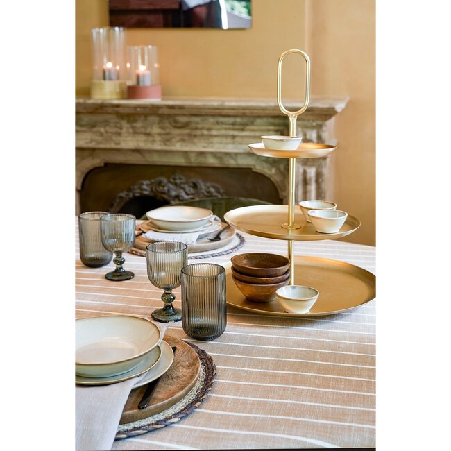 Etagere 3 Laags - Metaal - Goud - 38x38x55 cm