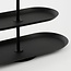 Etagere 3 Laags - Metaal - Zwart - 48x20x55 cm