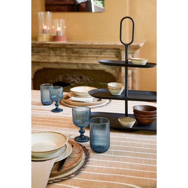 Etagere 3 Laags - Metaal - Zwart - 48x20x55 cm