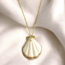 Schelpketting met Parel - Verguld Zilver - Zomerse Sieraden