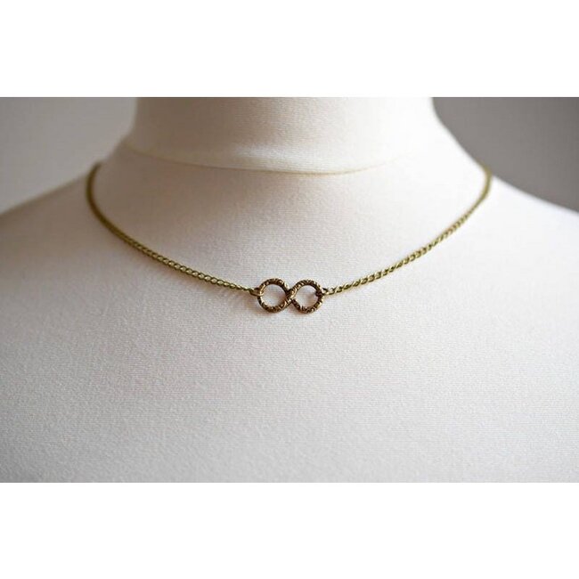 Infinity Ketting - Brons - Vintage sieraden