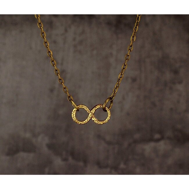 Infinity Ketting - Brons - Vintage sieraden